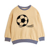 mini rodini football chenille sweatshirt beige