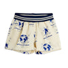 mini rodini society aop woven shorts white