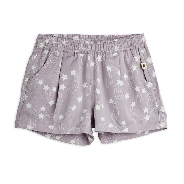 mini rodini starfall aop woven shorts purple
