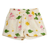 mini rodini space aop muslin shorts off white