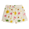 mini rodini space aop muslin shorts off white