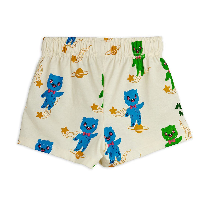 mini rodini alien aop shorts off white