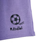 mini rodini football emb sweatshorts purple