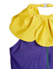 mini rodini flower halterneck swimsuit purple