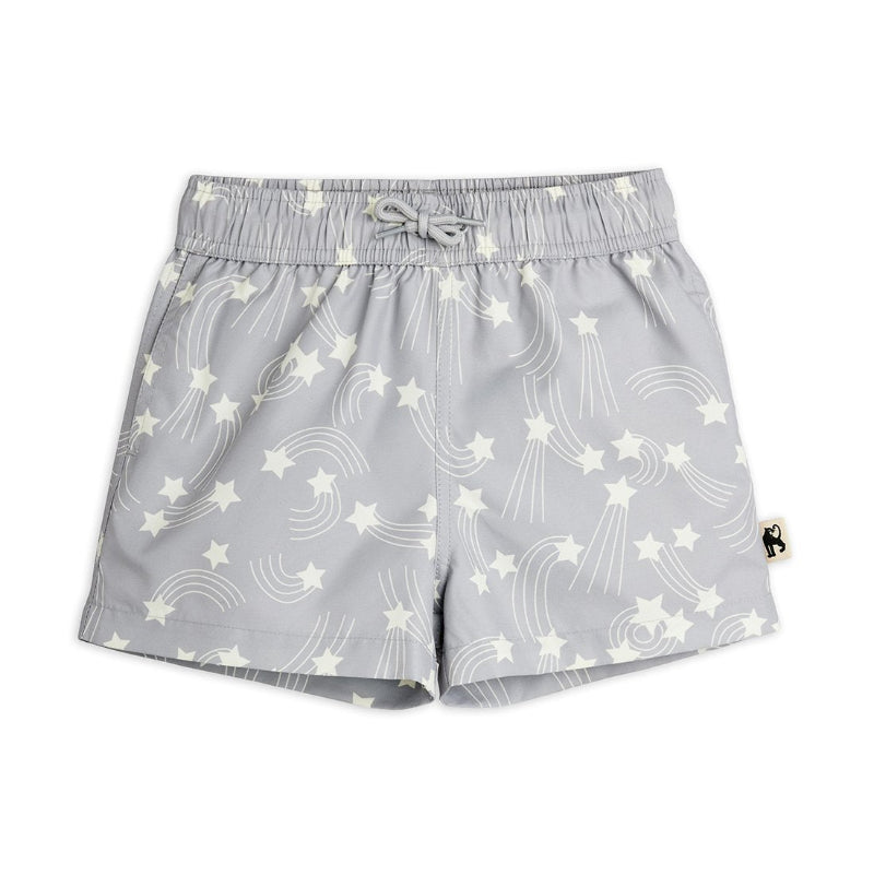 mini rodini starfall aop swim shorts grey