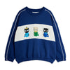 mini rodini mini babies panel sweatshirt blue