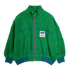 mini rodini table tennis patch terry cardigan green