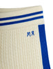 mini rodini cable knit shorts off-white