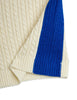 mini rodini cable knit shorts off-white