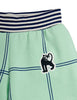 mini rodini check aop panther patch sweatshorts green