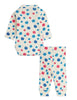 mini rodini flowers aop pointelle baby set multi