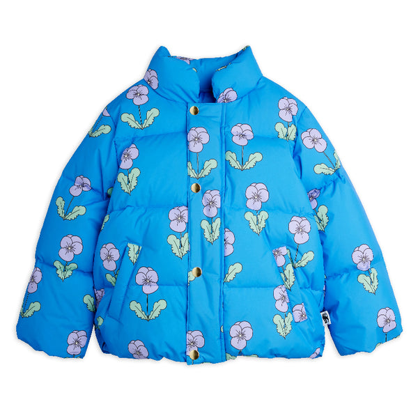 mini rodini violas aop city puffer coat blue