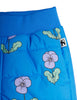 mini rodini violas aop quilted outerwear trousers blue