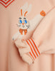 mini rodini rabbits sweatshirt pink