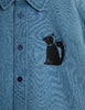 mini rodini denim skunk sp long sleeve shirt blue