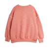 mini rodini skiing squirrel chenille sweatshirt pink