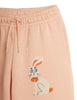 mini rodini rabbit cuffed sweatpants pink
