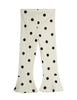 mini rodini dots aop dog flared trousers off-white