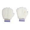 mini rodini faux fur mittens off-white