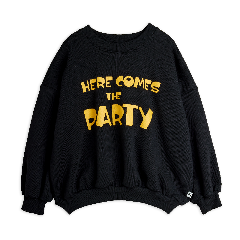 mini rodini here comes the party sweatshirt black