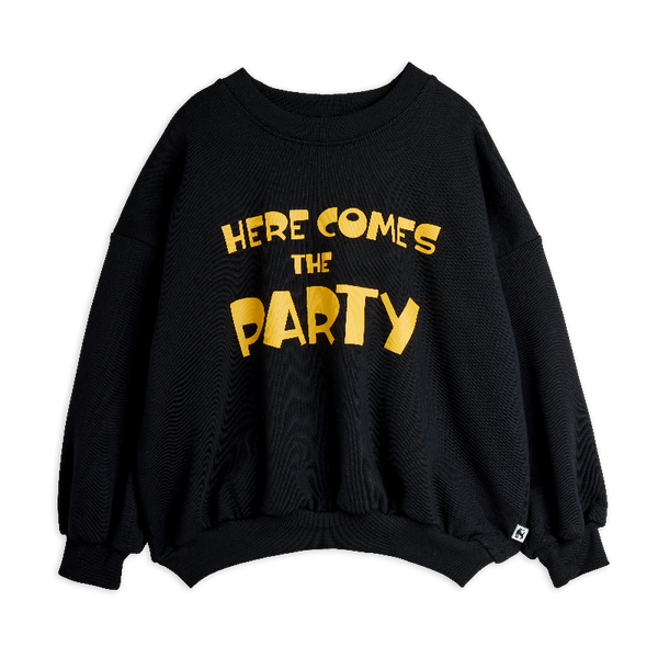 mini rodini here comes the party sweatshirt black