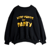 mini rodini here comes the party sweatshirt black