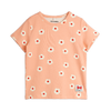 mini rodini flowers aop short sleeve t-shirt pink