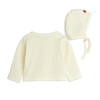 mini rodini car sp pointelle baby set off-white