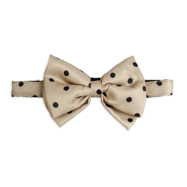 mini rodini dots aop bow tie beige