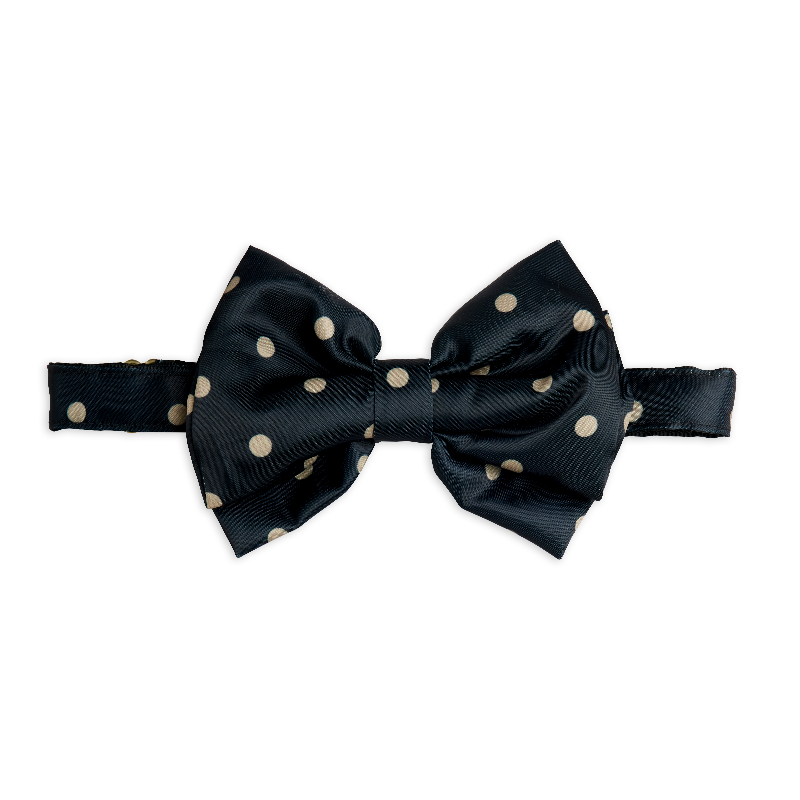 mini rodini dots aop bow tie black