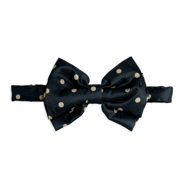 mini rodini dots aop bow tie black
