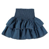 back of the molo bonita skirt in washed chambray