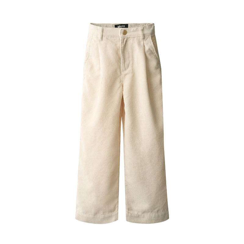 molo alaine corduroy trousers pearled ivory