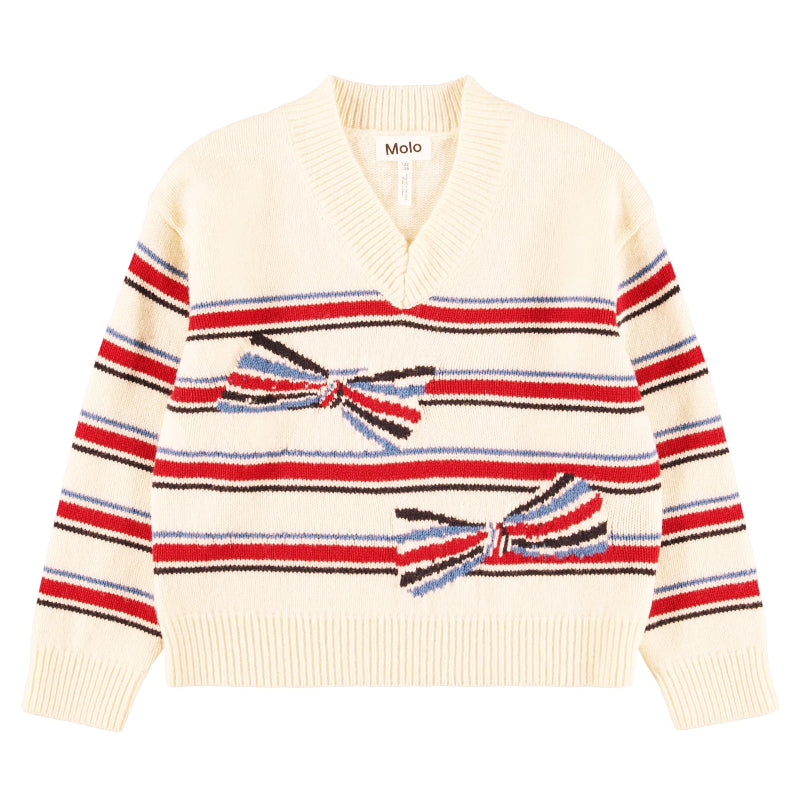molo gwenda sweater stripy bows