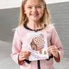 gingerbread house sticker scene greeting card