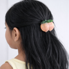 peach hair claw clip