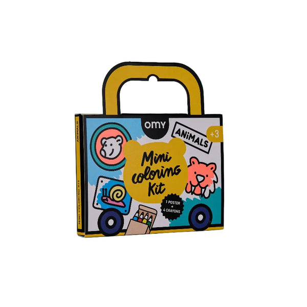 omy animals mini coloring set