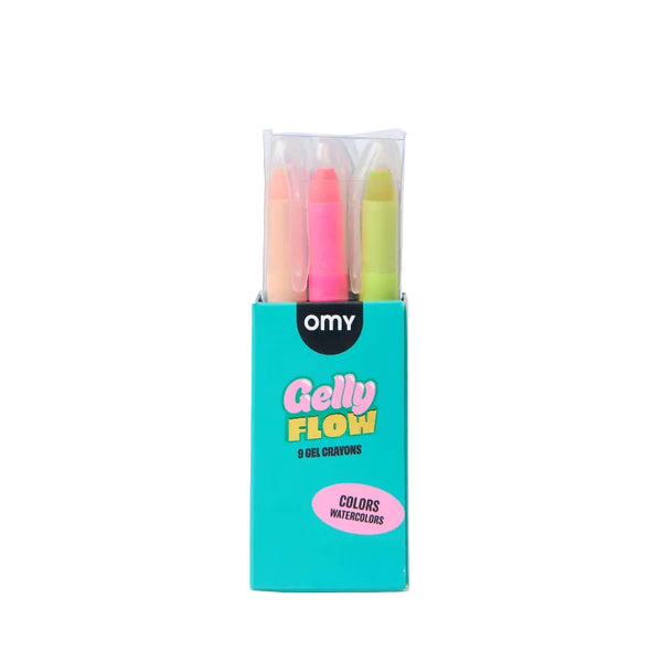 omy gelly flow gel crayons