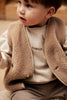 donsje monty baby vest hazelnut