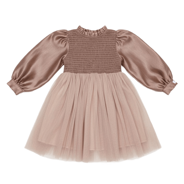 donsje janice dress rose brown