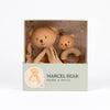marcel the bear doudou & rattle gift set