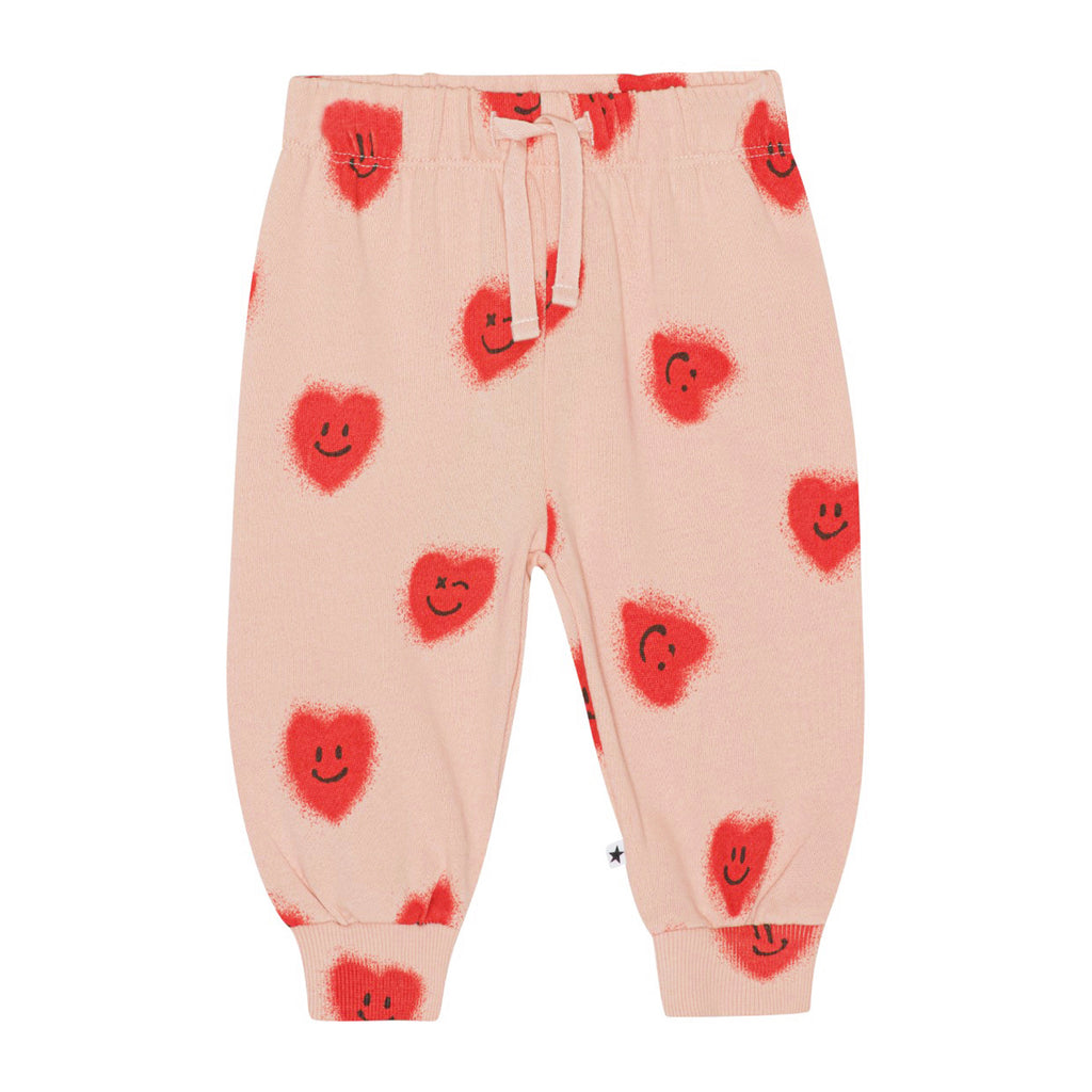 molo simeon baby pants red hearts