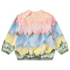 molo disc baby sweatshirt petal rainbow