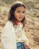 mini rodini cat balloon sleeve top off white