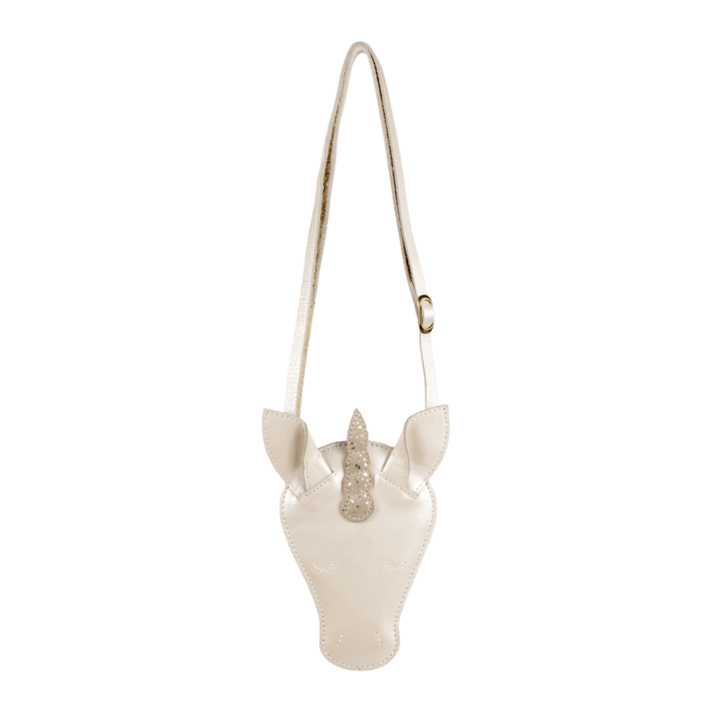 donsje unicorn purse off-white metallic