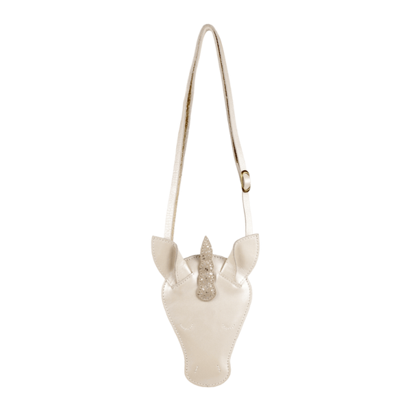 donsje unicorn purse off-white metallic