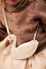 donsje swan purse off-white metallic