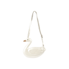donsje swan purse off-white metallic