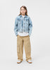 molo hipolito jacket washed denim