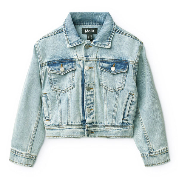 molo hipolito jacket washed denim